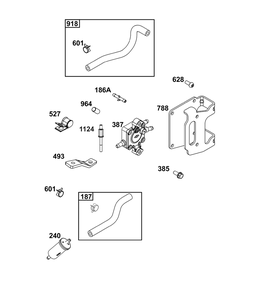 Part Location Diagram of 845592 Briggs and Stratton Bracket-mounting